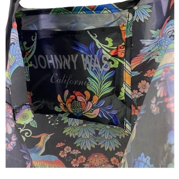 Johnny Was foldable nylon bag, colorful and tasteful - Picture 3 of 3